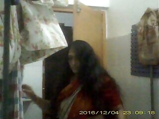 sexy mature indian milf undressing her saree in bathroom teaser video