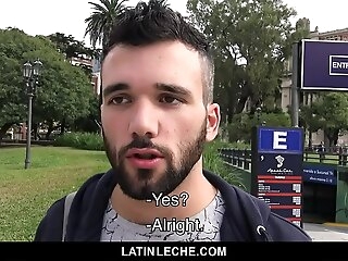 LatinLeche - Muscular Stud Sucks An Uncut Cock Be fitting of A Fat Wad Of Cash